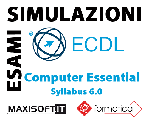 Codice simulazioni Maxisoft COMPUTER ESSENTIAL SYLLABUS 6.0