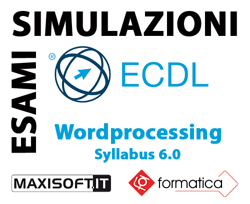 Codice simulazioni Maxisoft WORDPROCESSING 6.0